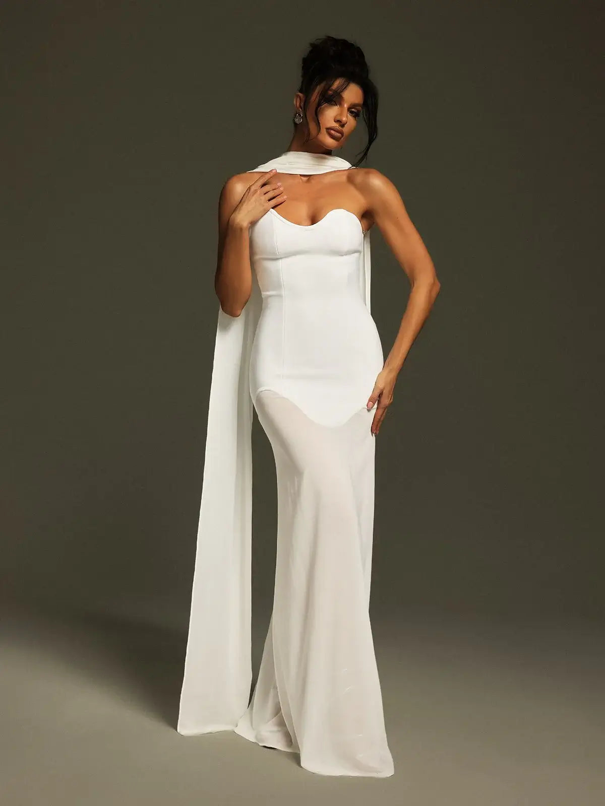 Strapless Bodycon Mermaid Dress