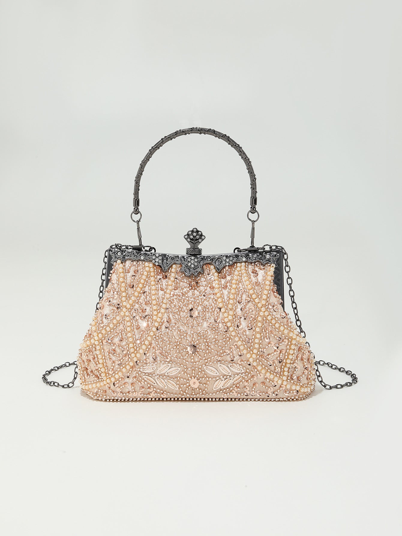 Bead Embroidery Beaded Sequins Evening Bag
