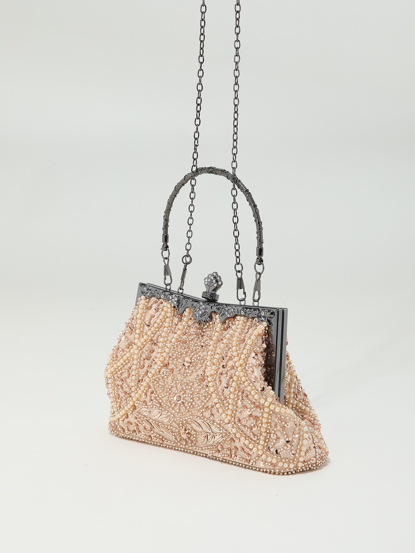 Bead Embroidery Beaded Sequins Evening Bag