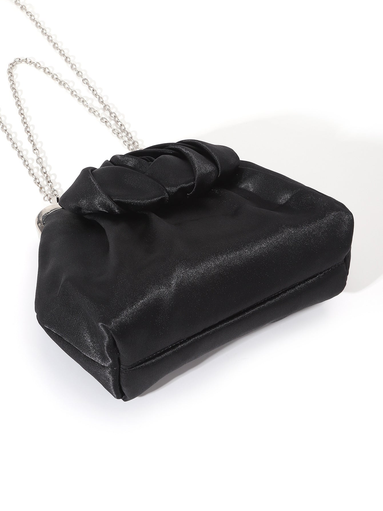 Satin Silk Dimensional Rose Tote Bag