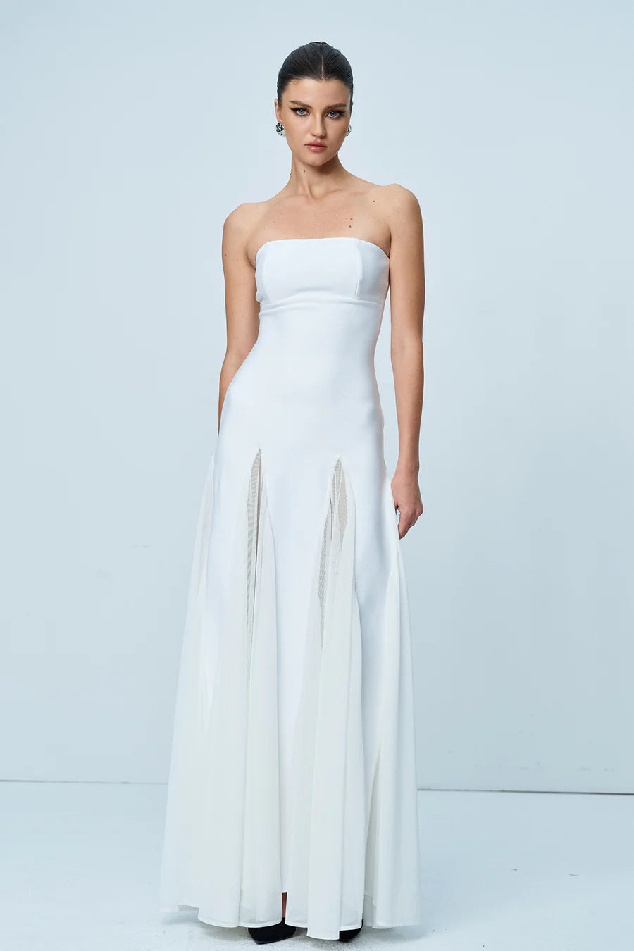 Strapless Deconstruct Maxi Dress