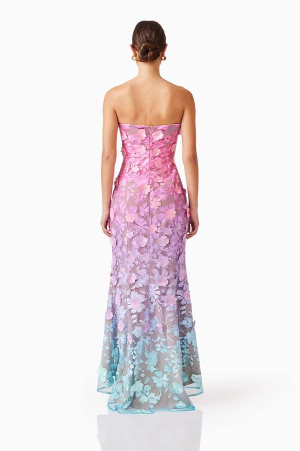 Gown in Pink & Blue Ombre